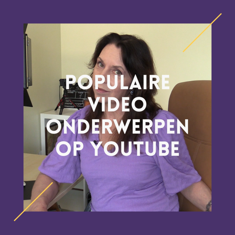 blog vlog foto van jeanette in kantoor over populaire video onderwerpen youtube