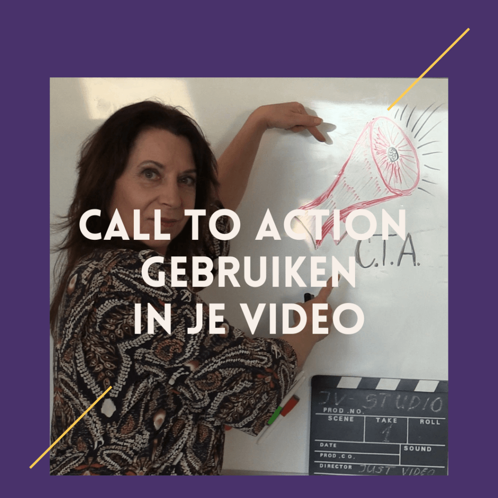 jeanette toont megafoon als voorbeeld voor call to action is thumbnail videominiatuur voor blog vlog