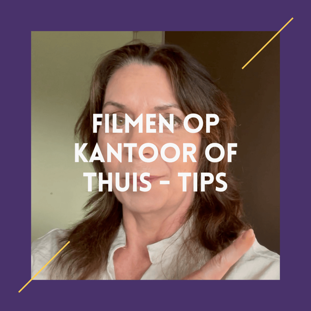 blog vlog tips over filmen op kantoor