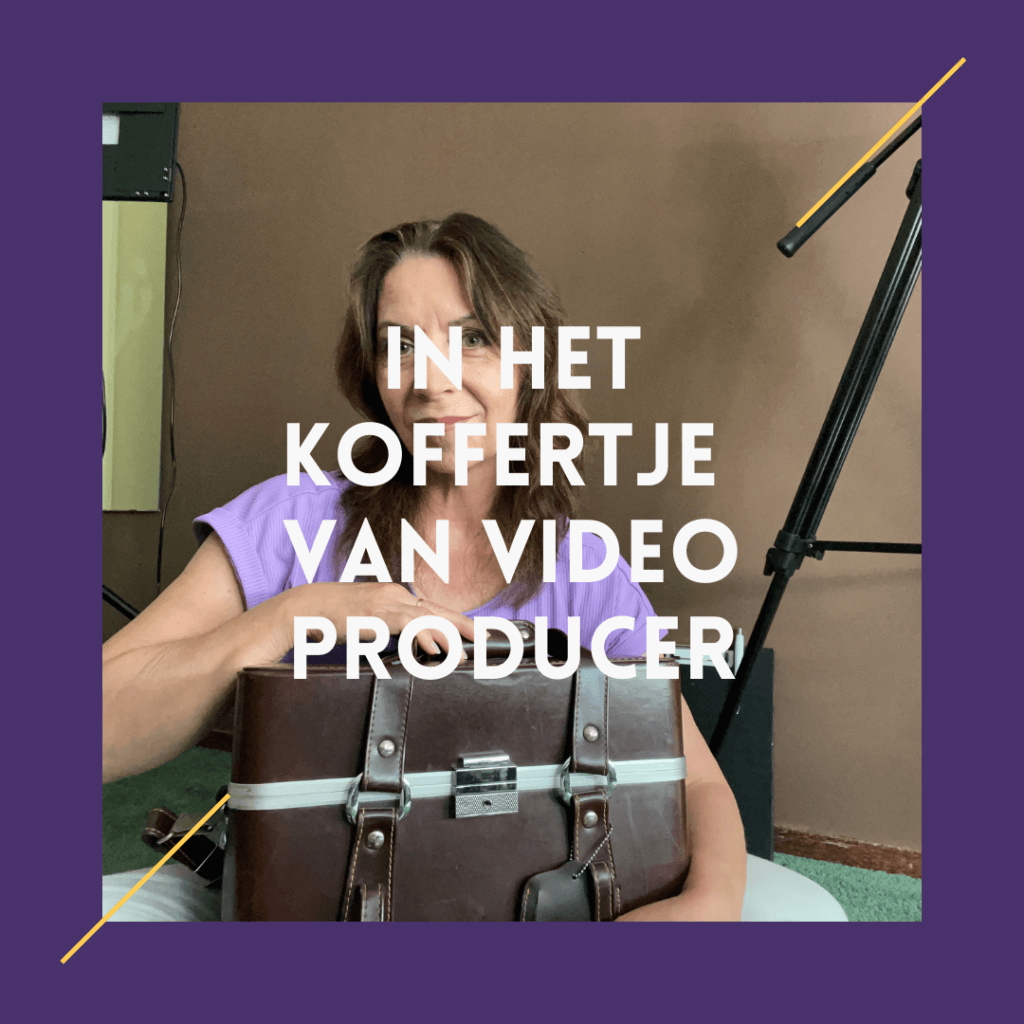 in het koffertje van video producer