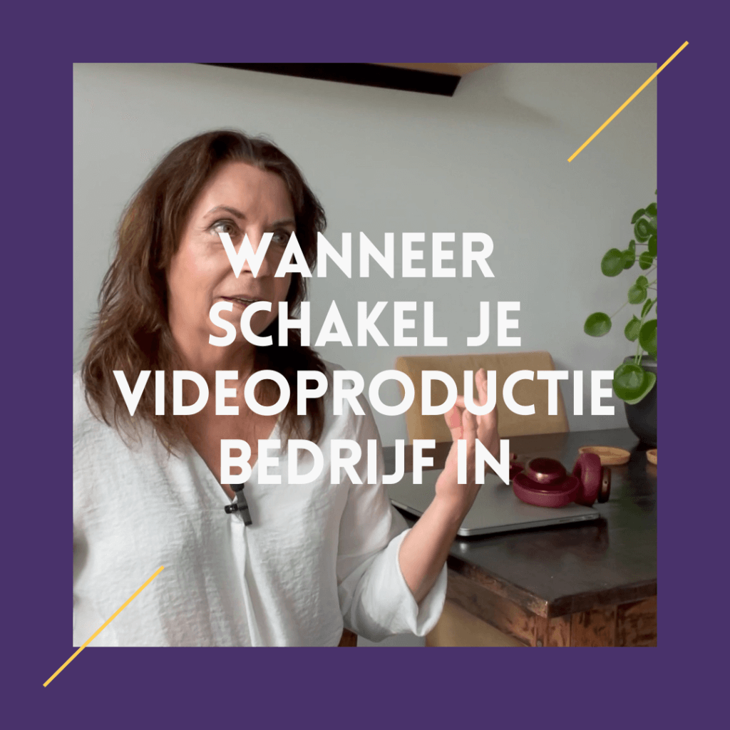 wanneer schakel je videoproductie bedrijf in