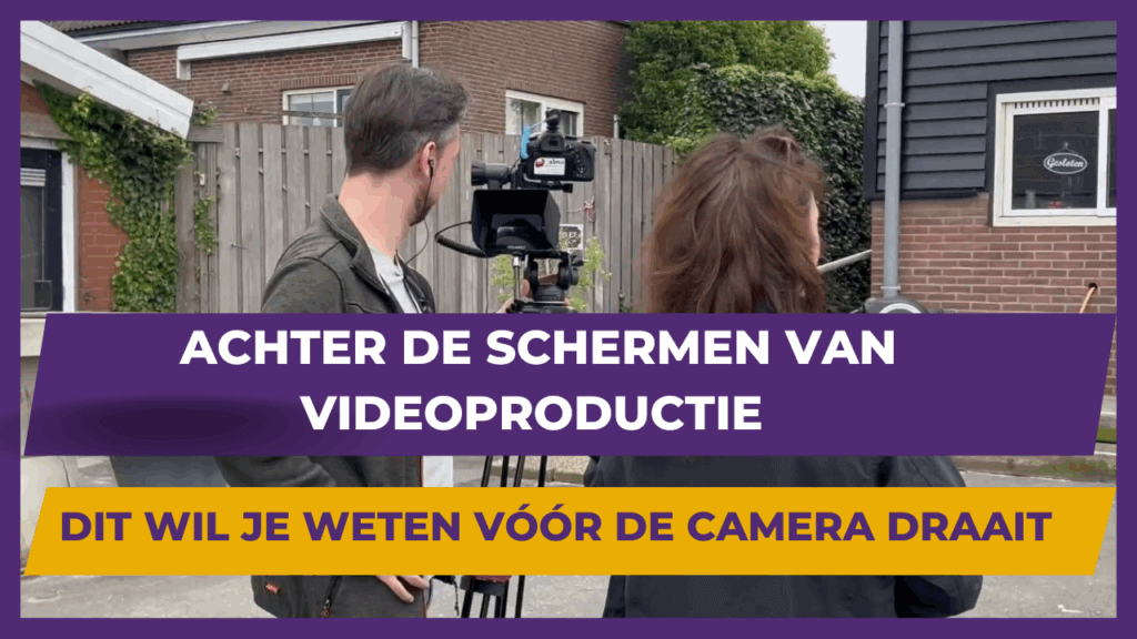 achter de schermen videoproductie